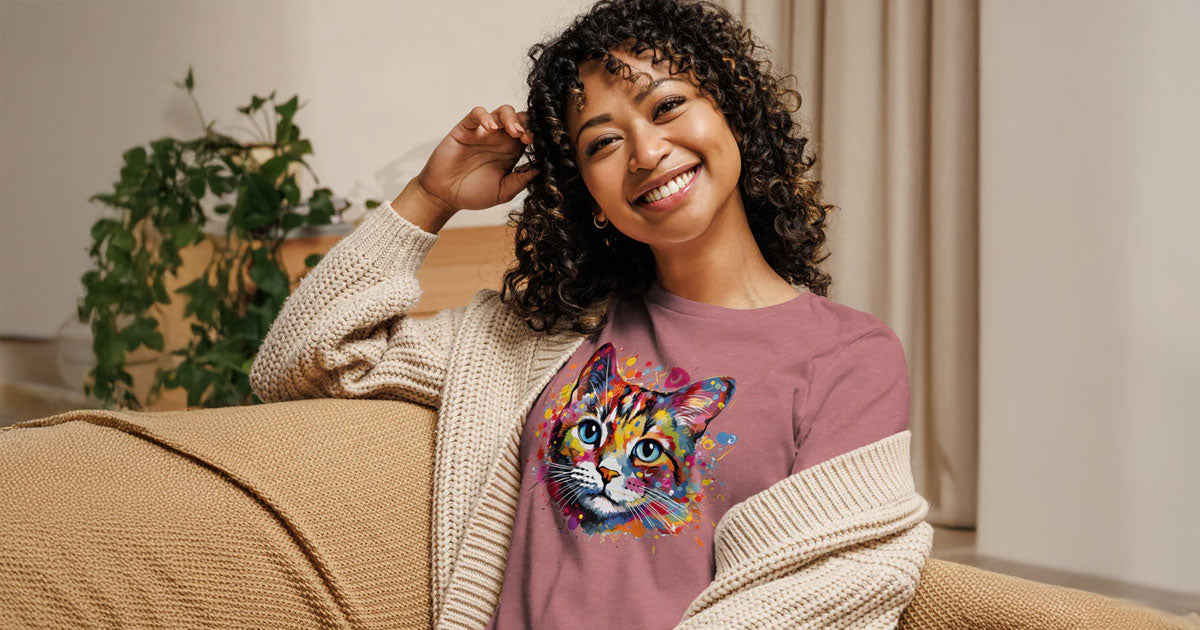 Cat and dog art apparel and accessories – custom-printed clothing for pet lovers