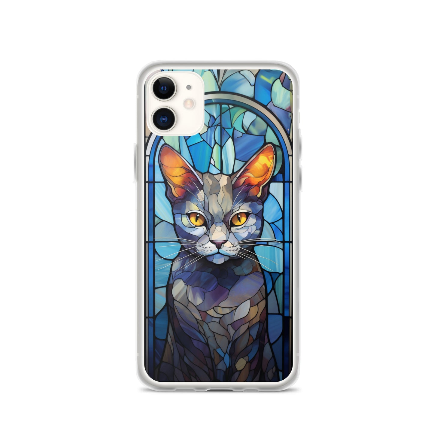 Stained Glass Cat #2 iPhone Case