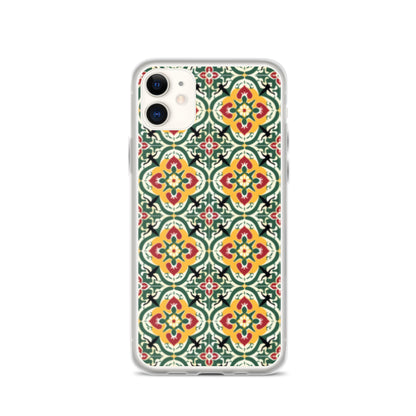 iPhone Case Colorful Traditional Maltese Cement Tile Pattern