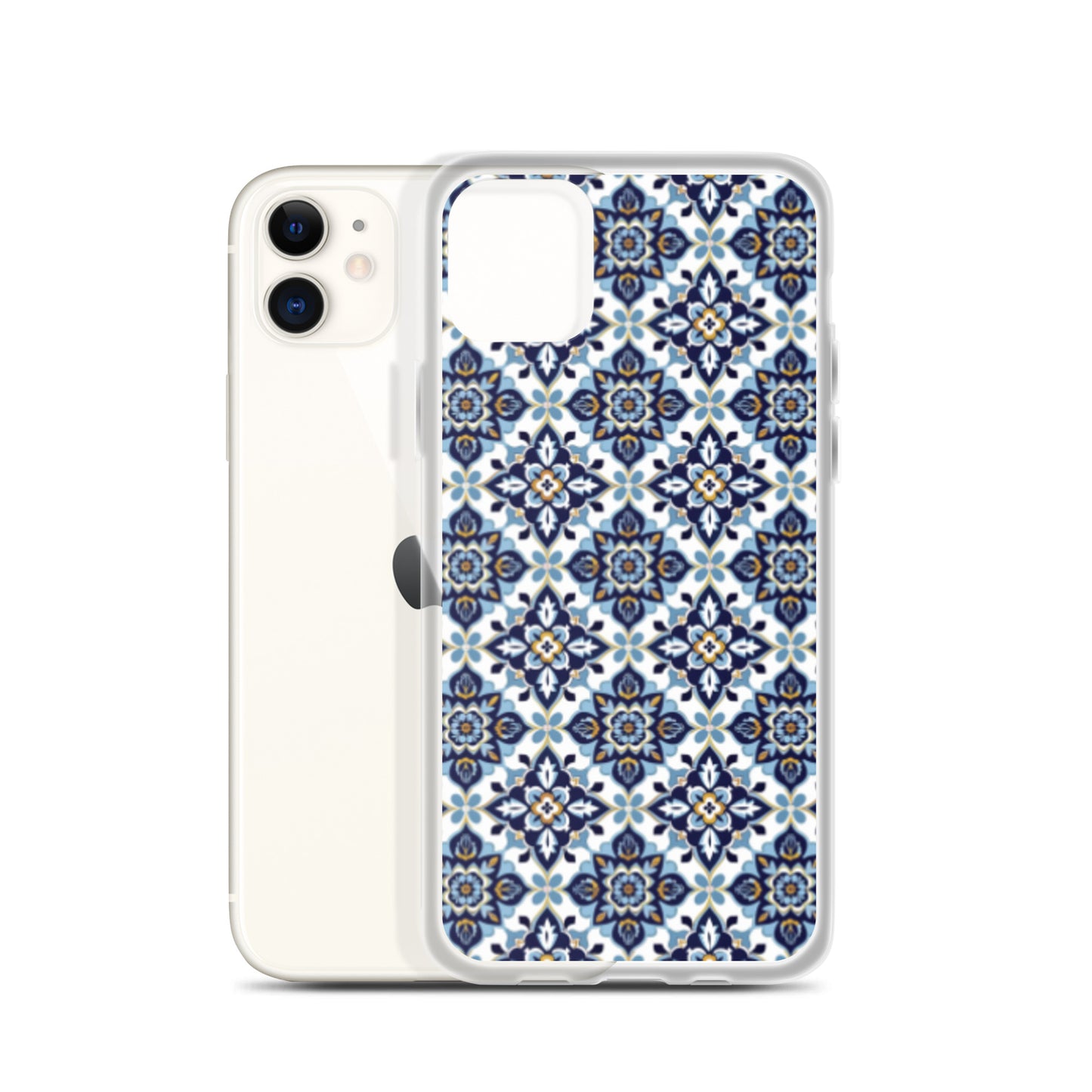 iPhone Case Classic Encaustic Tile Blue