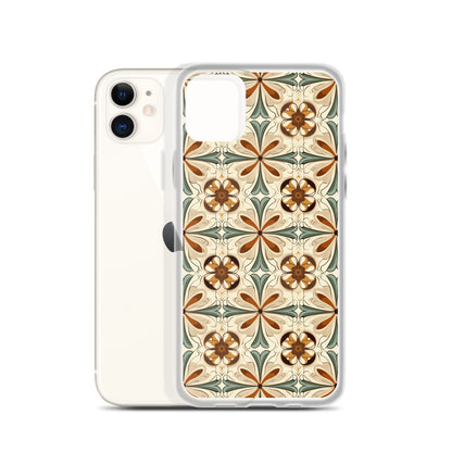 iPhone Case Ornate Leaves Tile