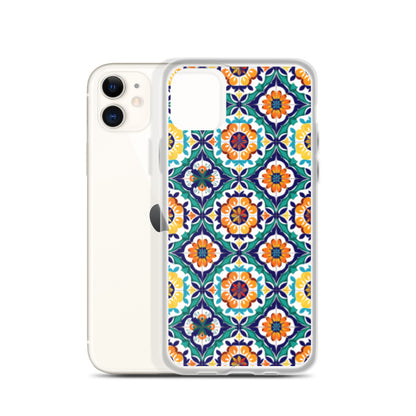 iPhone Case Talavera Tiles Green and Blue