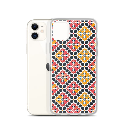 iPhone Case Colorful Spanish Quatrefoil Pattern
