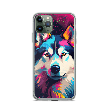 iPhone Case Painted Siberian Huskie