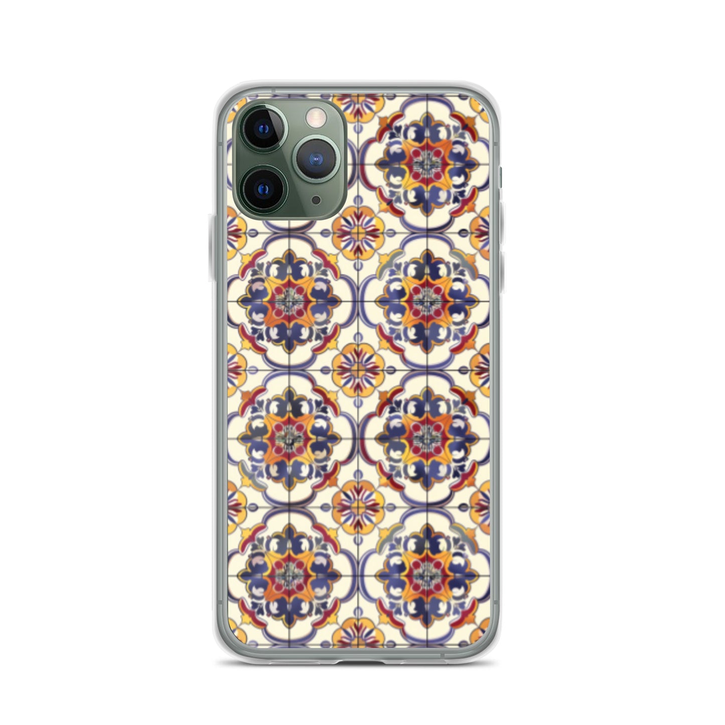 iPhone Case Classic Victorian Tile Blue