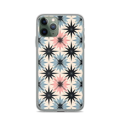 iPhone Case Pink and Blue Pastel Retro Stars