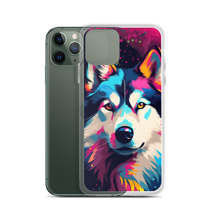 iPhone Case Painted Siberian Huskie