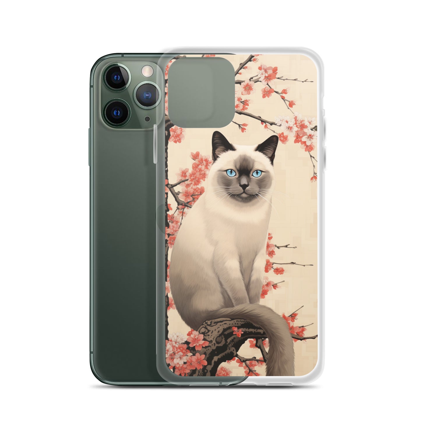 Ukiyo-e Siamese Cat iPhone Case