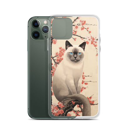 Ukiyo-e Siamese Cat iPhone Case