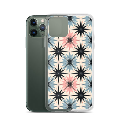 iPhone Case Pink and Blue Pastel Retro Stars
