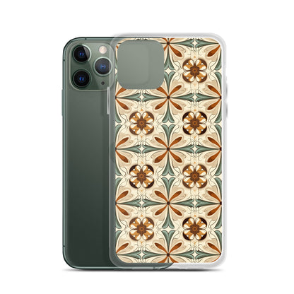 iPhone Case Ornate Leaves Tile