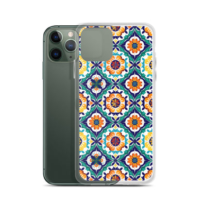 iPhone Case Talavera Tiles Green and Blue