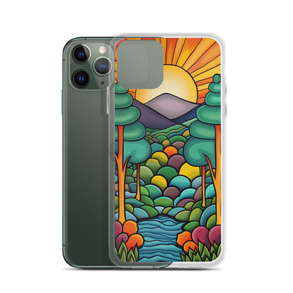 iPhone Case Arkley Sunrise over Mountains and Forest