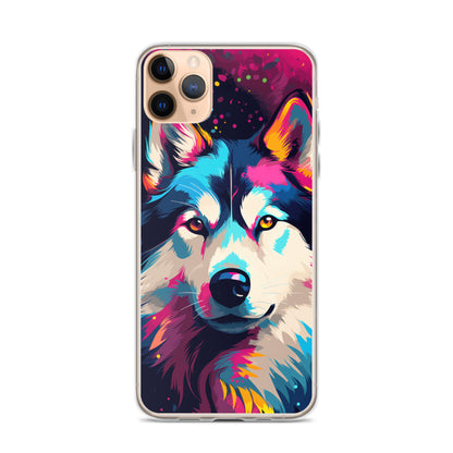 iPhone Case Painted Siberian Huskie