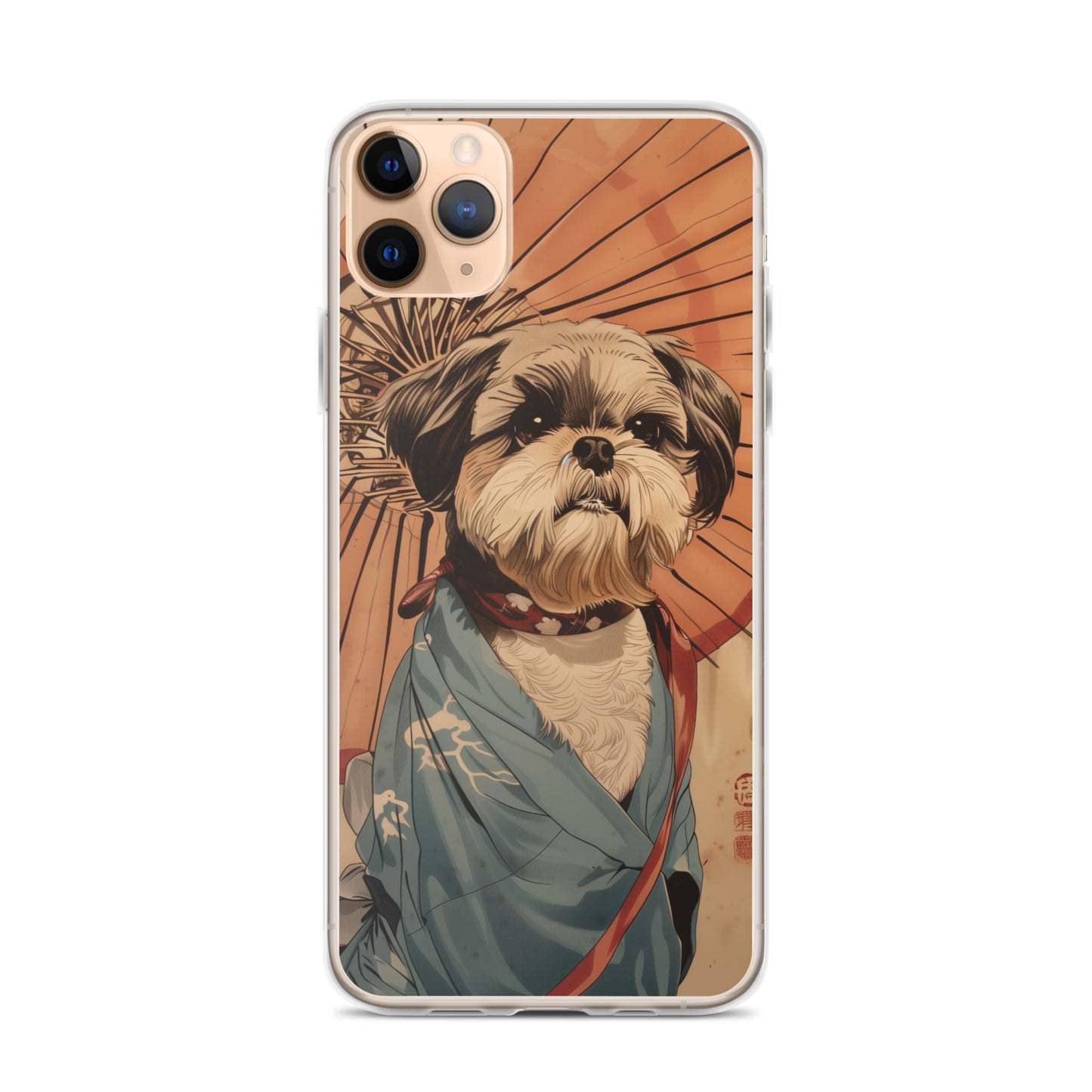 Ukiyo-e Style Shih Tzu iPhone Case