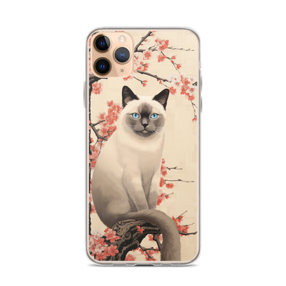 Ukiyo-e Siamese Cat iPhone Case