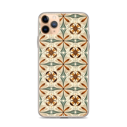 iPhone Case Ornate Leaves Tile