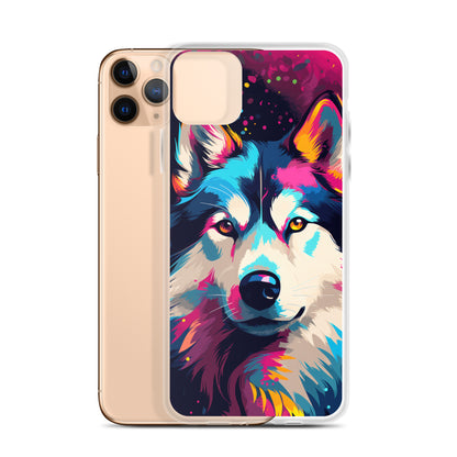 iPhone Case Painted Siberian Huskie