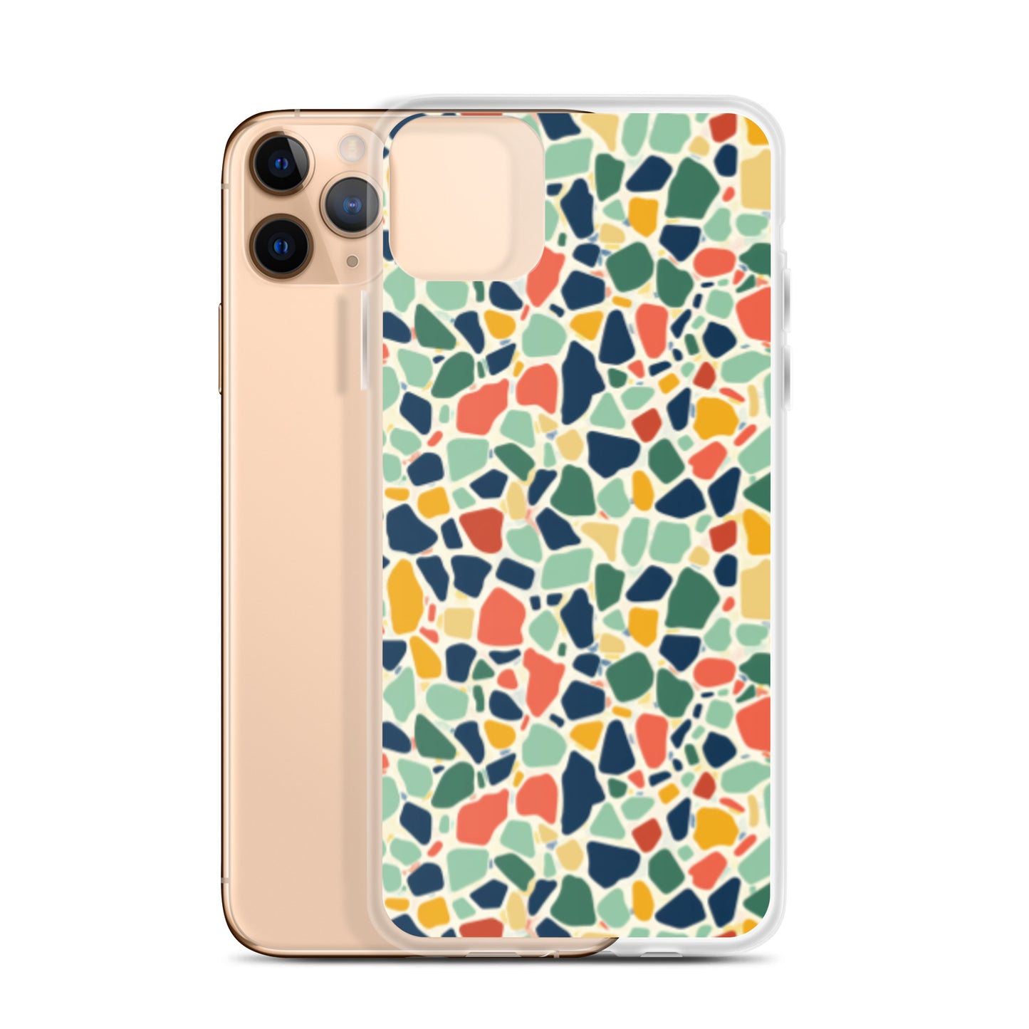 iPhone Case Colorful Retro Terrazzo Tile