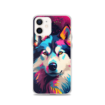 iPhone Case Painted Siberian Huskie