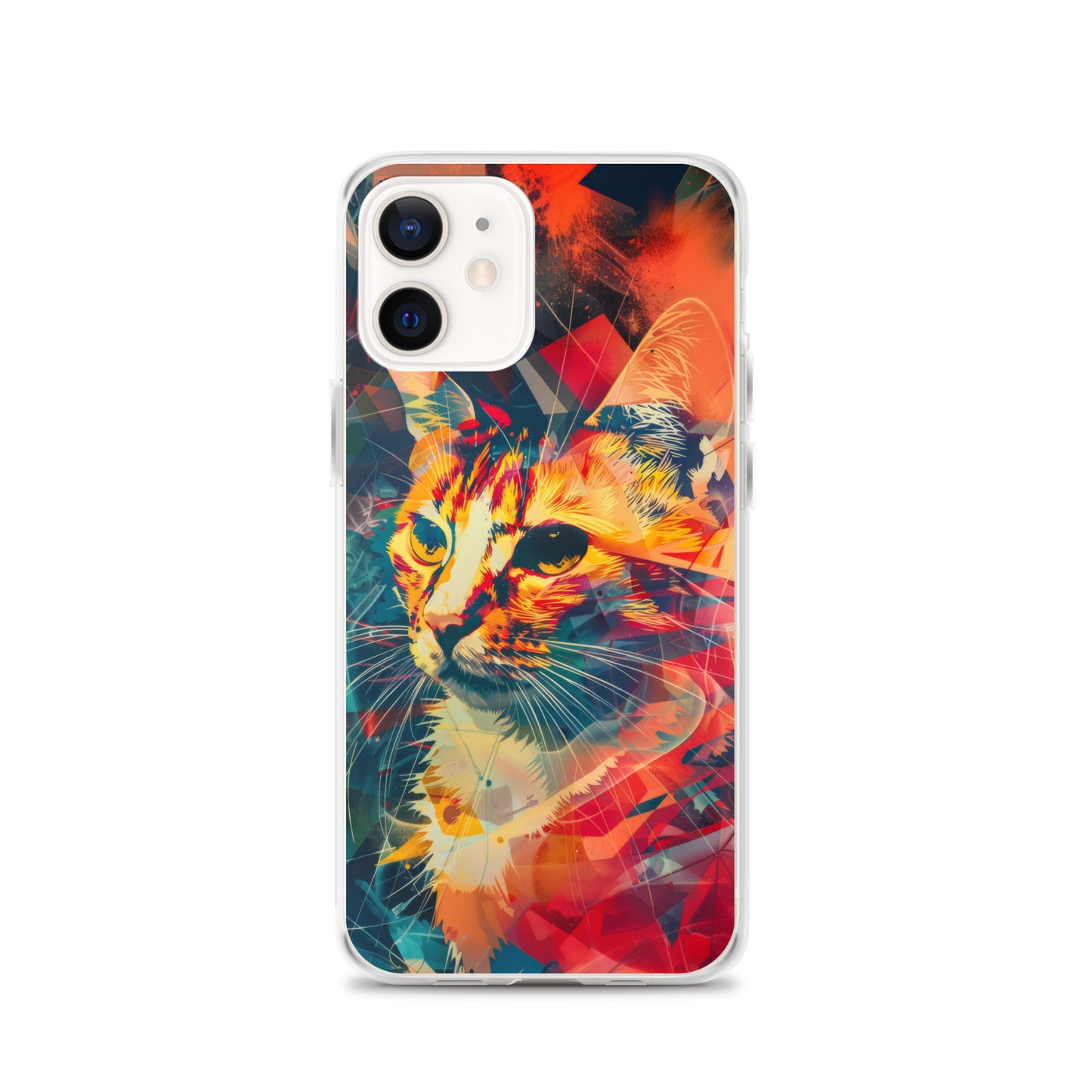 Pop Art Cat in Rosenquist Style iPhone Case