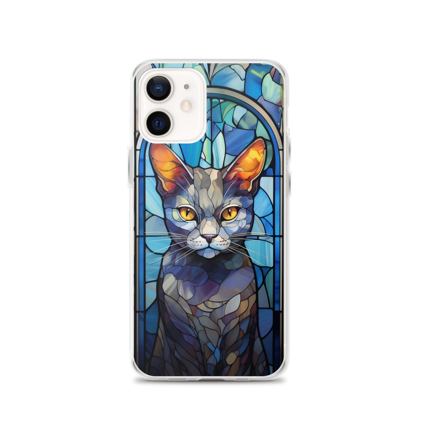 Stained Glass Cat #2 iPhone Case