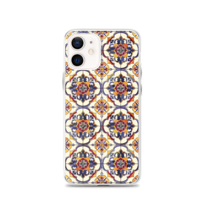 iPhone Case Classic Victorian Tile Blue