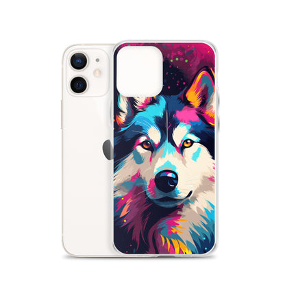 iPhone Case Painted Siberian Huskie