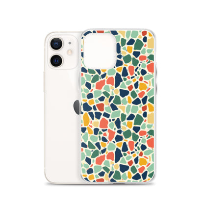 iPhone Case Colorful Retro Terrazzo Tile