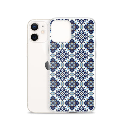 iPhone Case Classic Encaustic Tile Blue