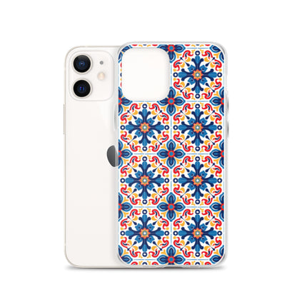 iPhone Case Talavera Tiles Blue and Red