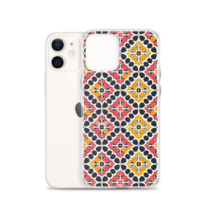 iPhone Case Colorful Spanish Quatrefoil Pattern