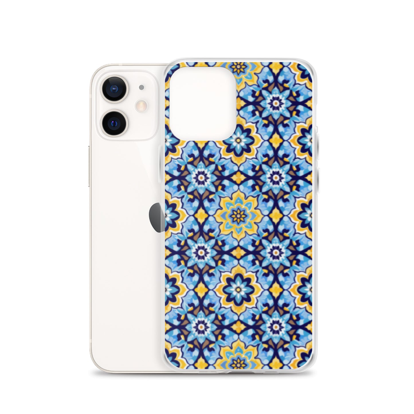 iPhone Case Kashi Tiles Yellow & Light Blue