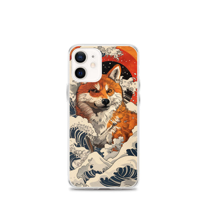 Shiba Inu in Waves iPhone Case