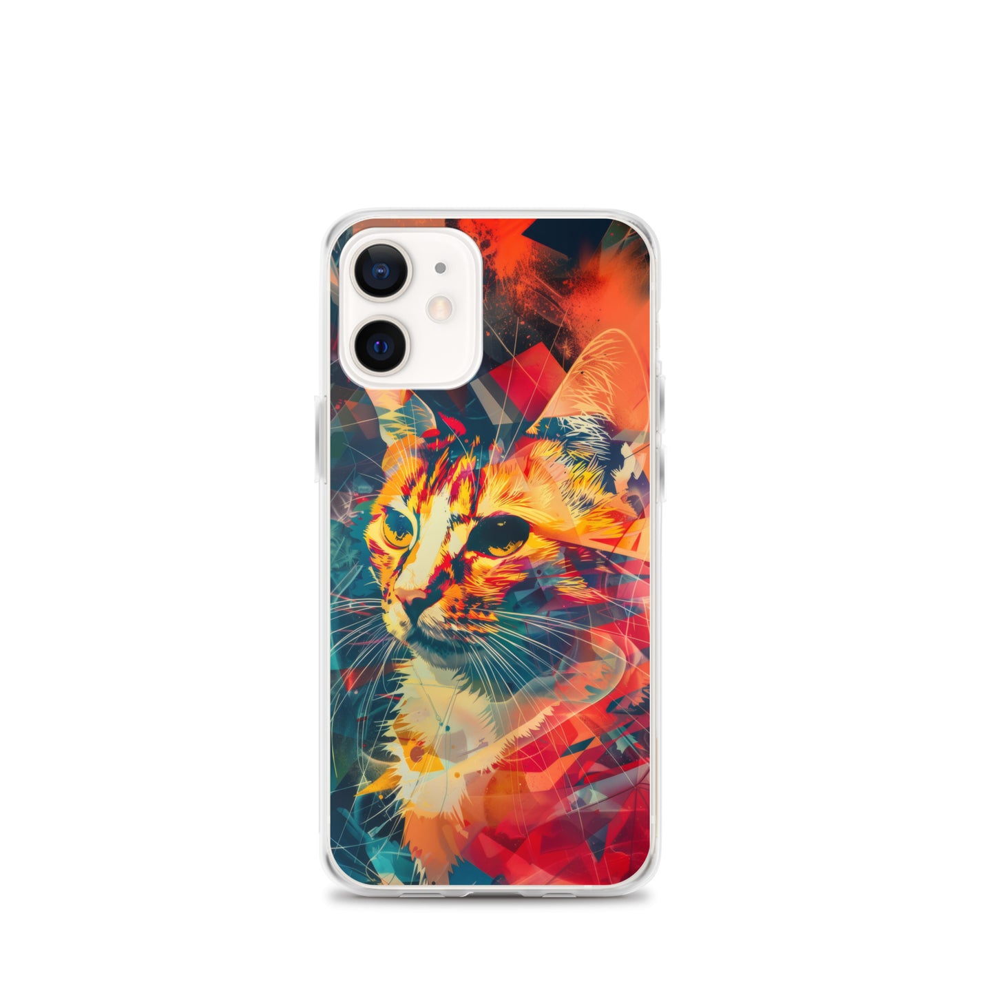 Pop Art Cat in Rosenquist Style iPhone Case