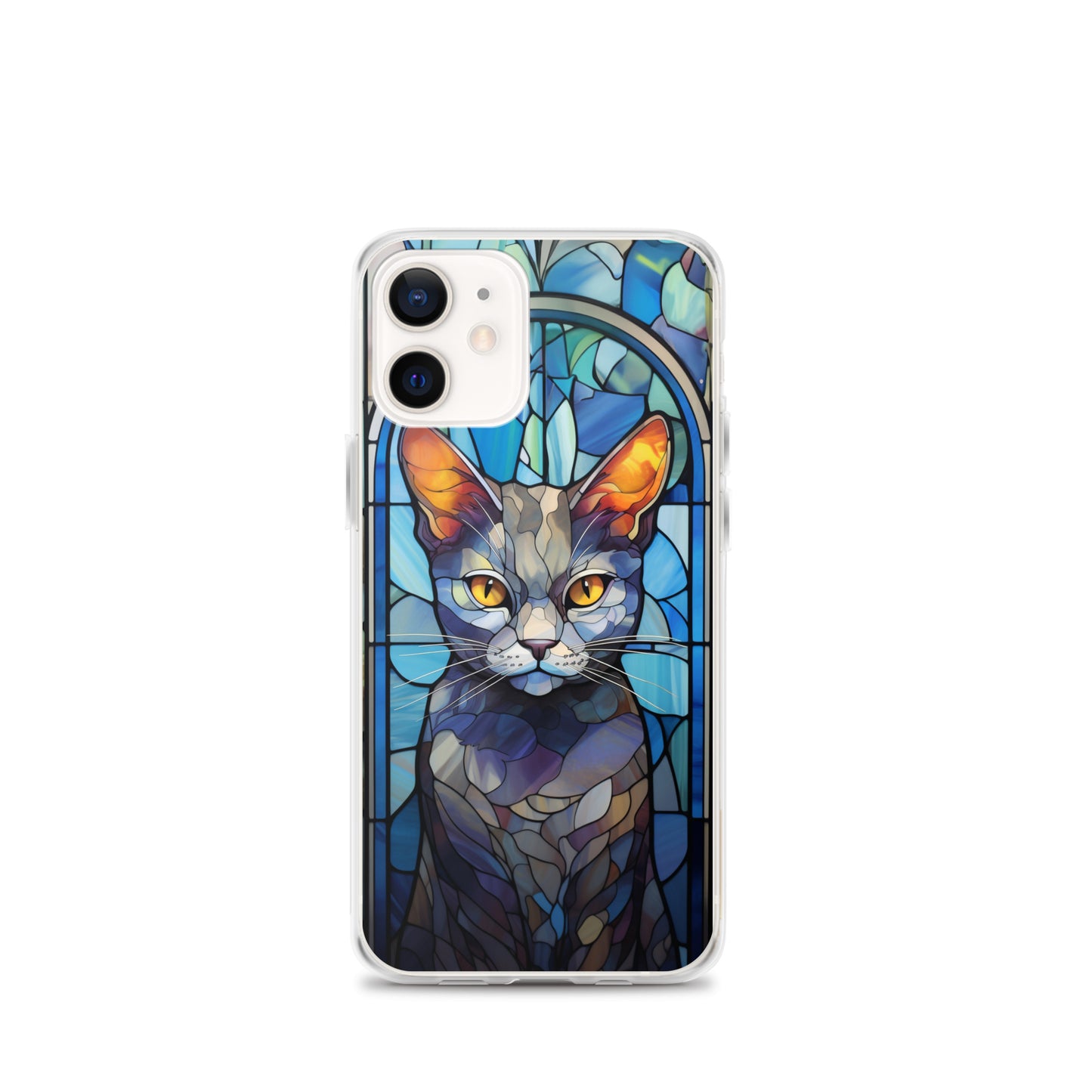 Stained Glass Cat #2 iPhone Case