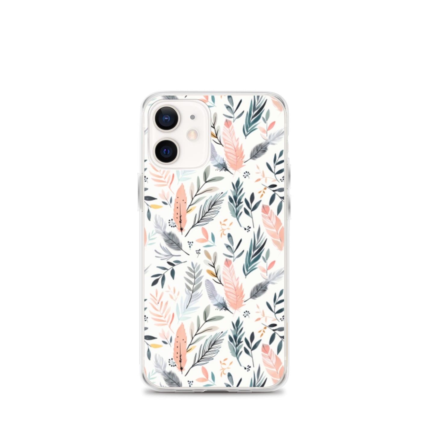 iPhone Case Pastel Feathers & Plants