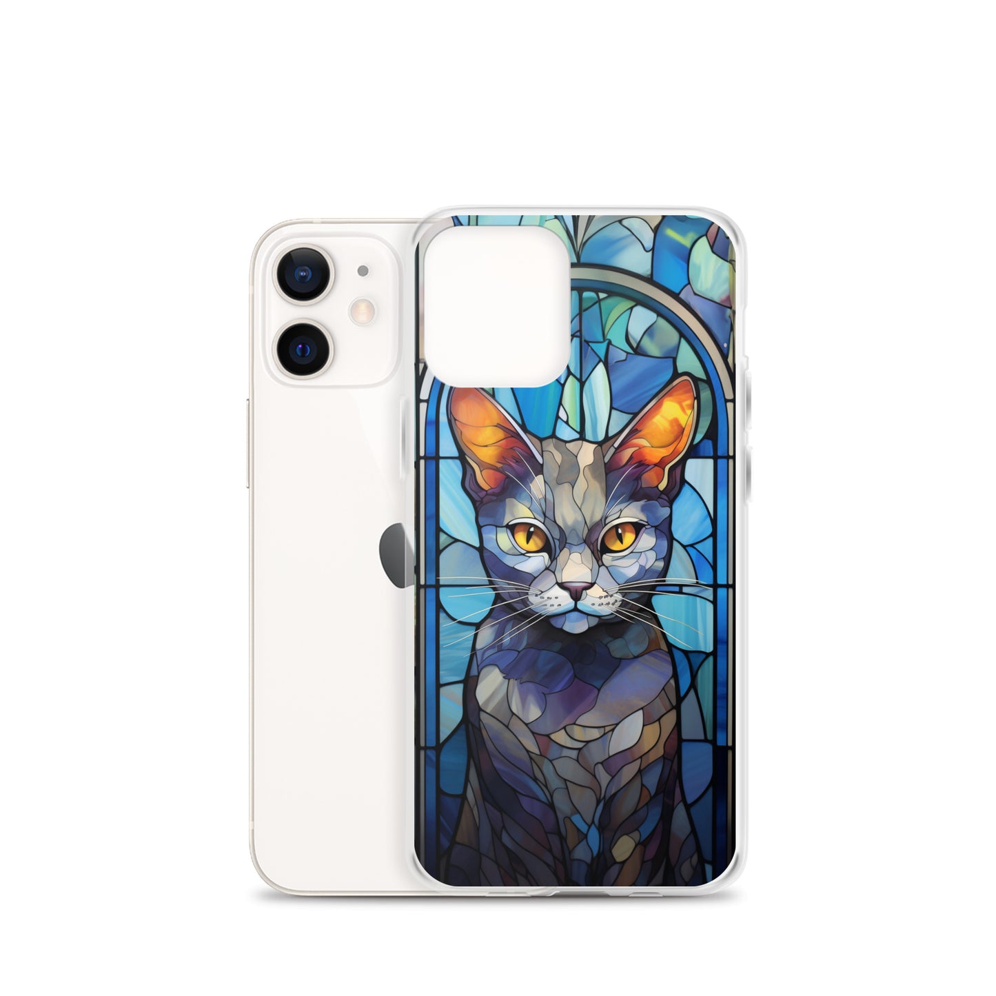 Stained Glass Cat #2 iPhone Case