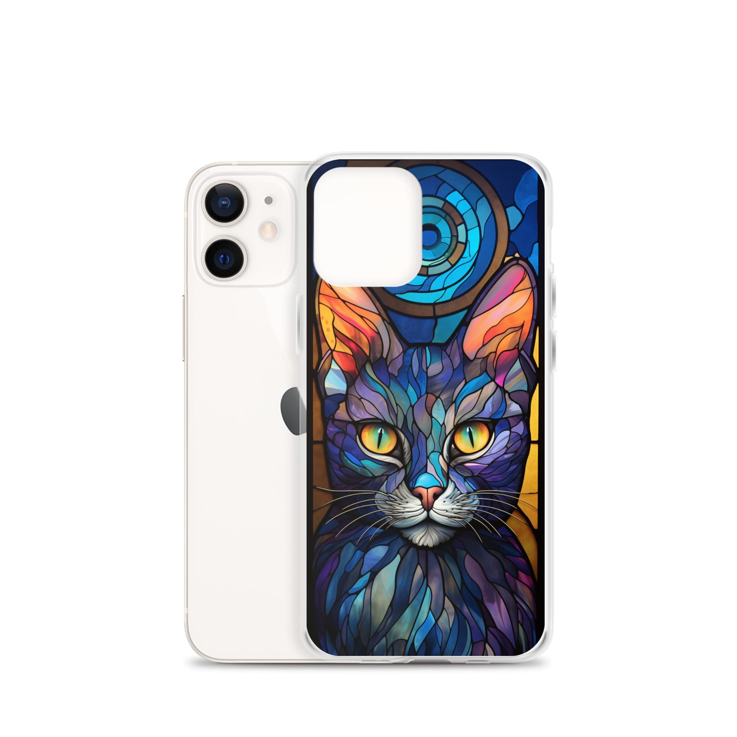 Stained Glass Cat iPhone Case