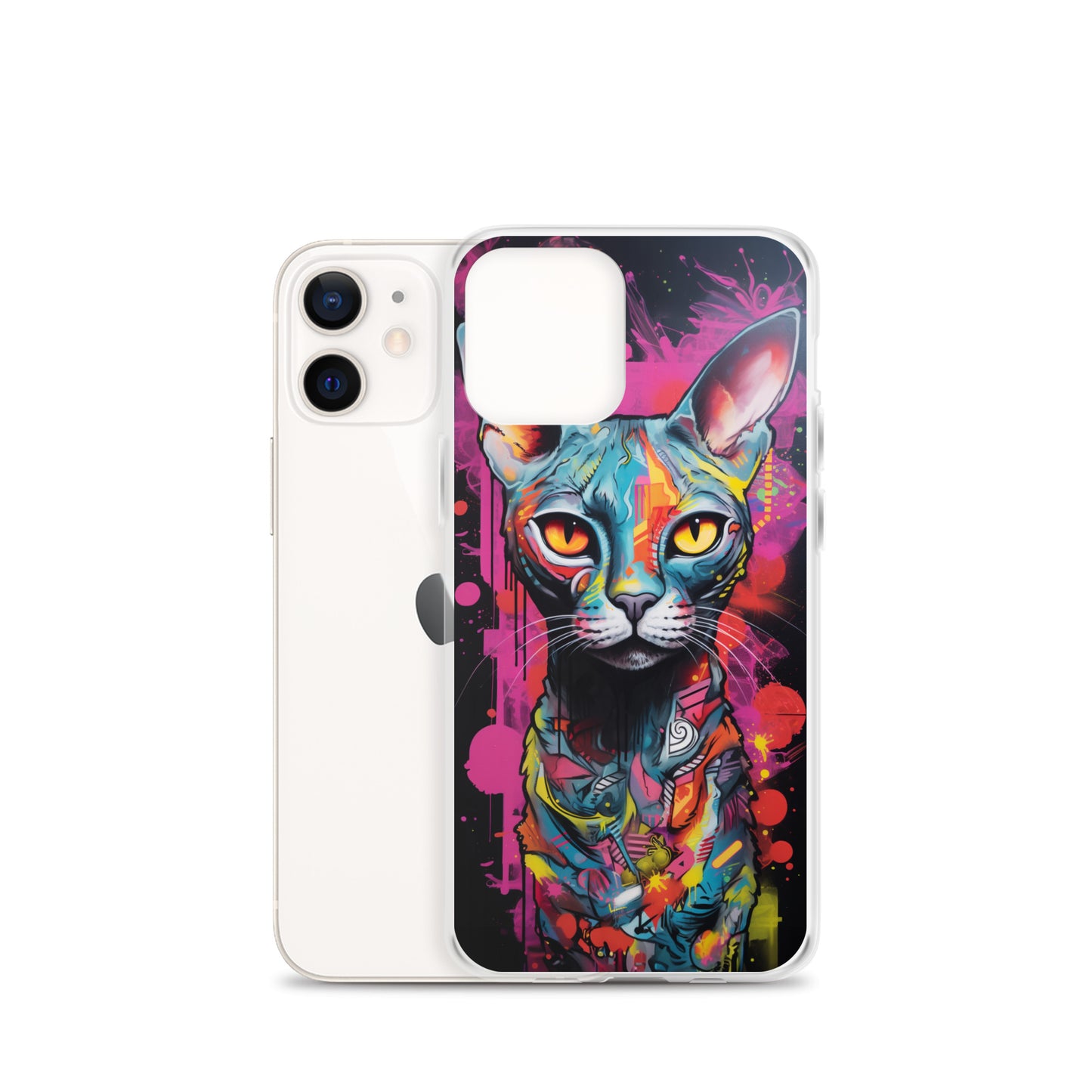 Graffiti Sphynx Cat #2 iPhone Case