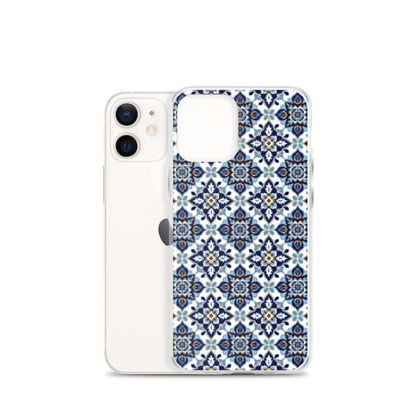 iPhone Case Classic Encaustic Tile Blue