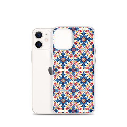 iPhone Case Talavera Tiles Blue and Red