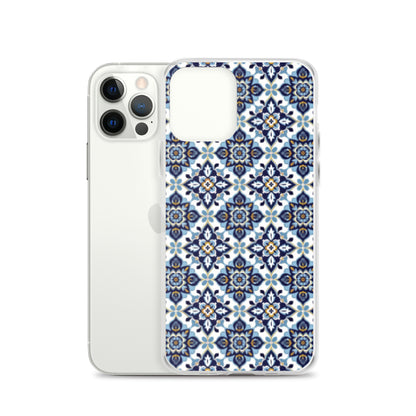 iPhone Case Classic Encaustic Tile Blue