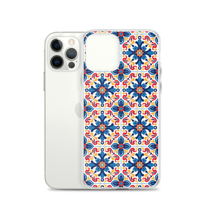 iPhone Case Talavera Tiles Blue and Red