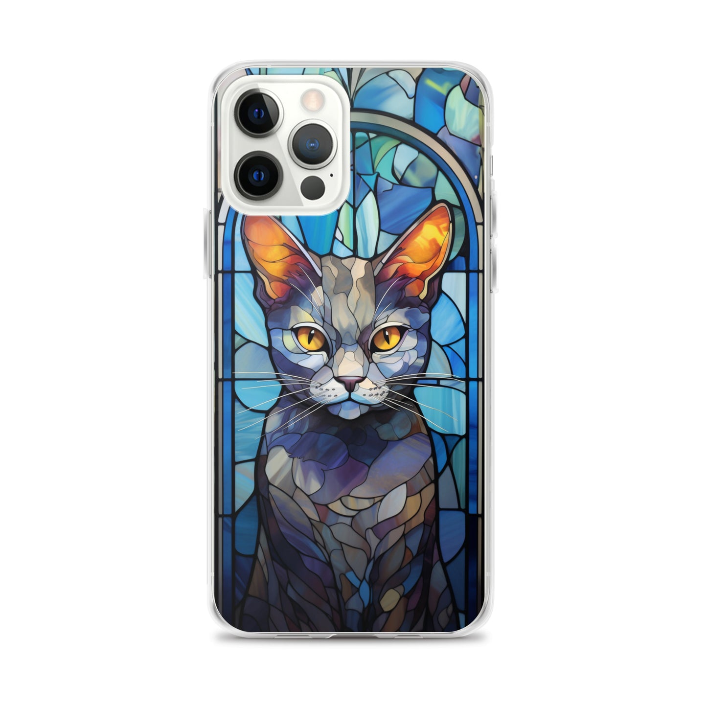 Stained Glass Cat #2 iPhone Case