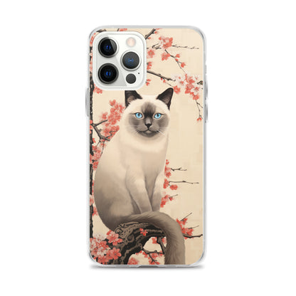 Ukiyo-e Siamese Cat iPhone Case