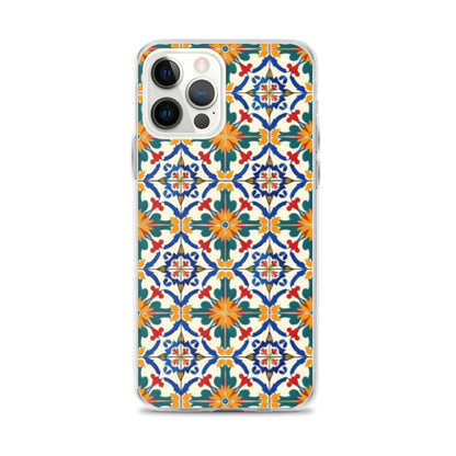 iPhone Case Colorful Yellow & Green Mediterranean Tiles