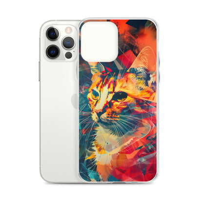 Pop Art Cat in Rosenquist Style iPhone Case