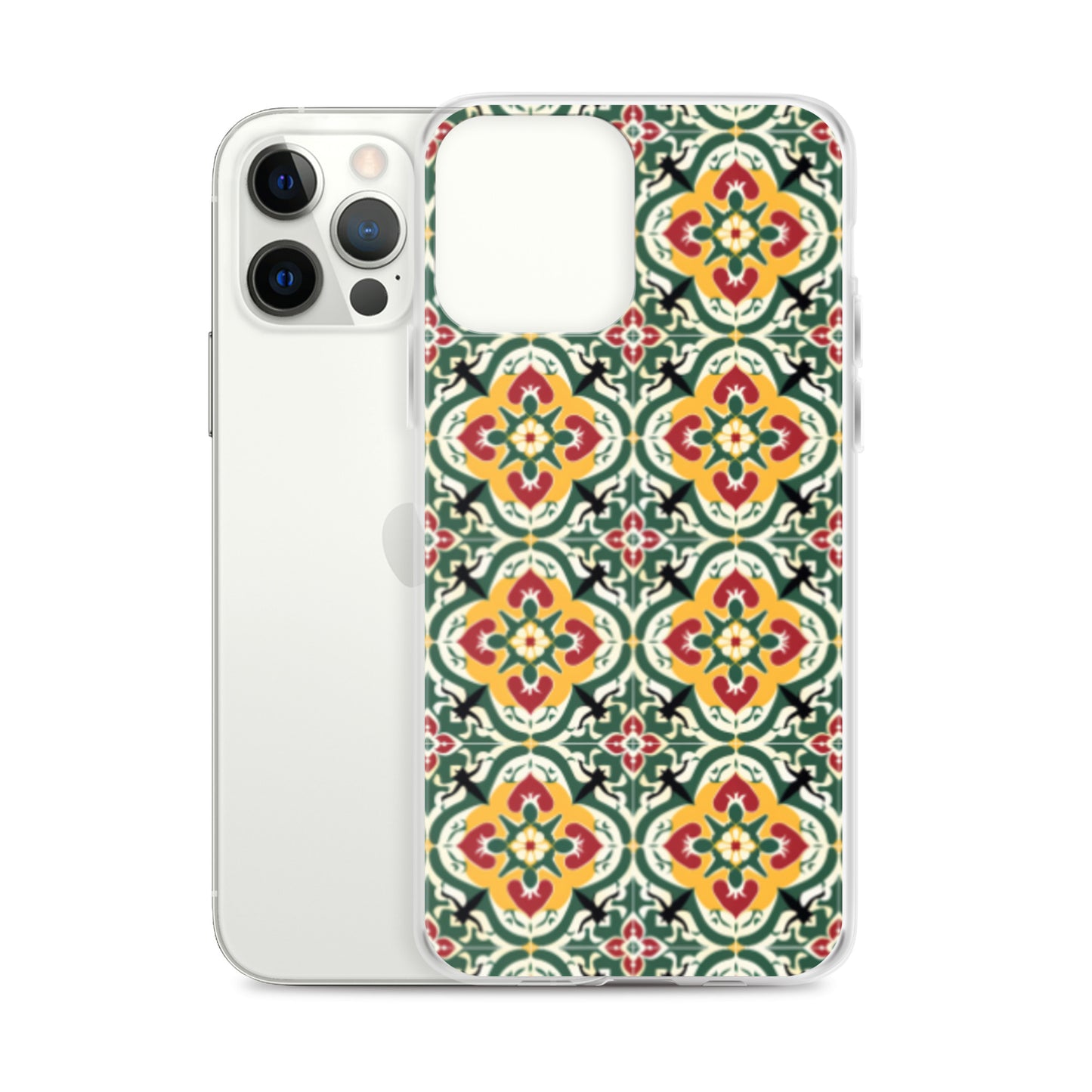 iPhone Case Colorful Traditional Maltese Cement Tile Pattern