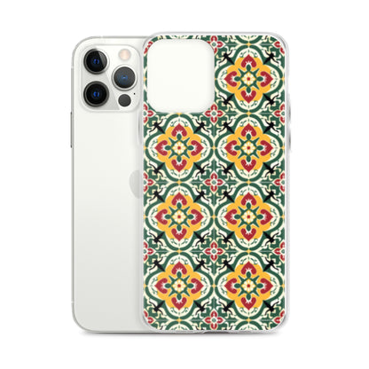 iPhone Case Colorful Traditional Maltese Cement Tile Pattern